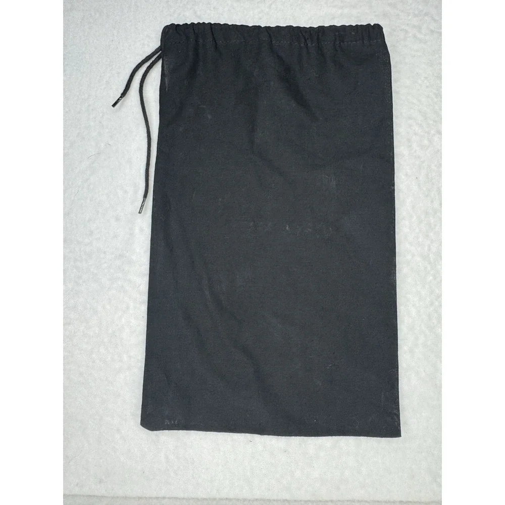 Authentic CHANEL Dust Bag Black Logo Luxury Travel Drawstring Storage‎ Bag 12x7